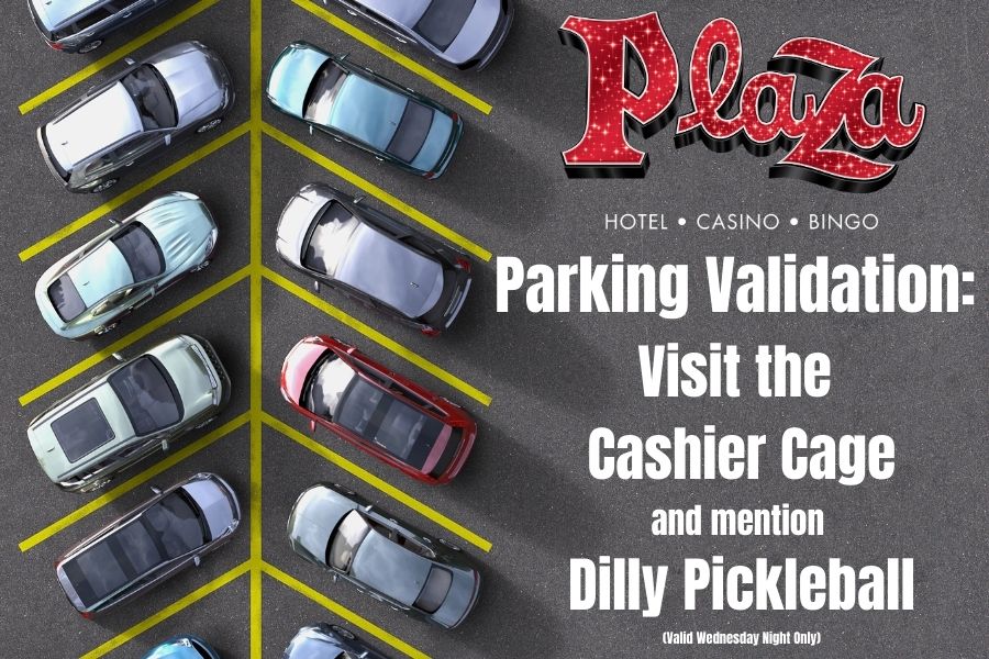 Parking Validation_ Visit the Cage and mention Dilly Pickleball